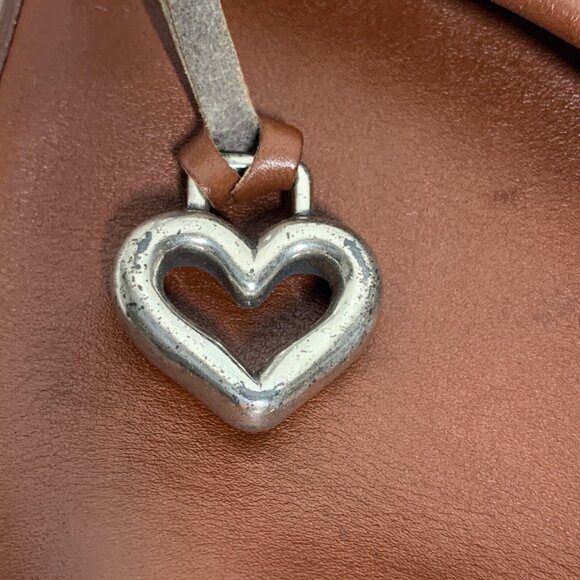 Brighton Vintage Y2K 90s Leather Medium Bucket Bag Purse, Crossbody Shoulder Bag - Picture 9 of 13